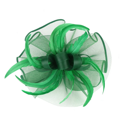 Chic women's floral fascinator hat adorned with delicate embellishments, designed to elevate your look for special events and celebrations.