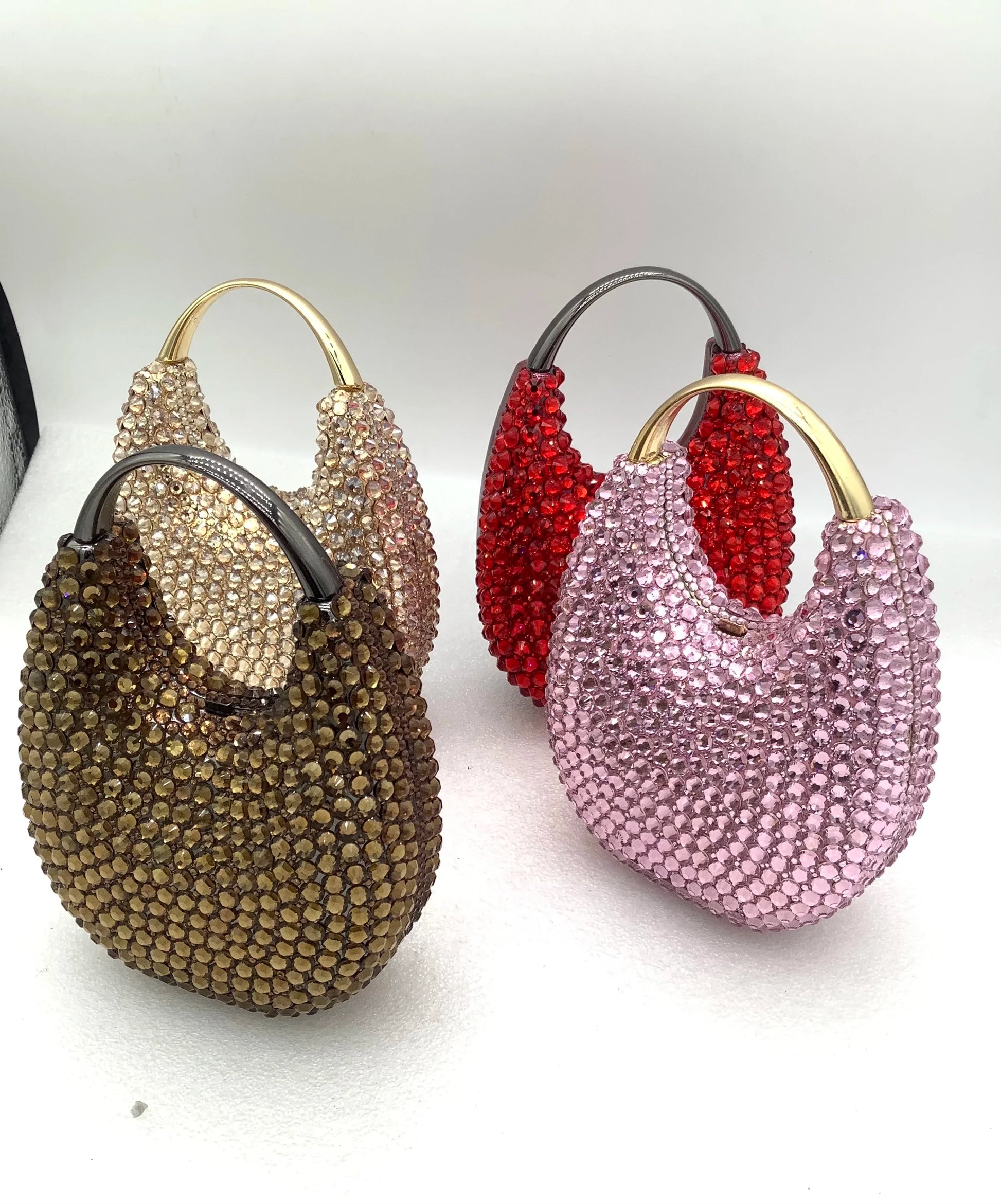 Fashionable women's evening clutch bag made from genuine leather lining, highlighting its luxurious touch and exceptional quality for high-class events.