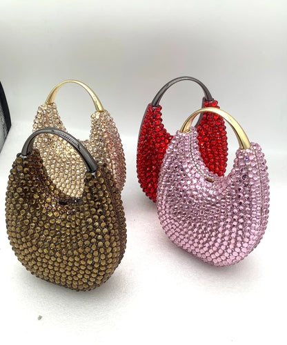 Fashionable women's evening clutch bag made from genuine leather lining, highlighting its luxurious touch and exceptional quality for high-class events.