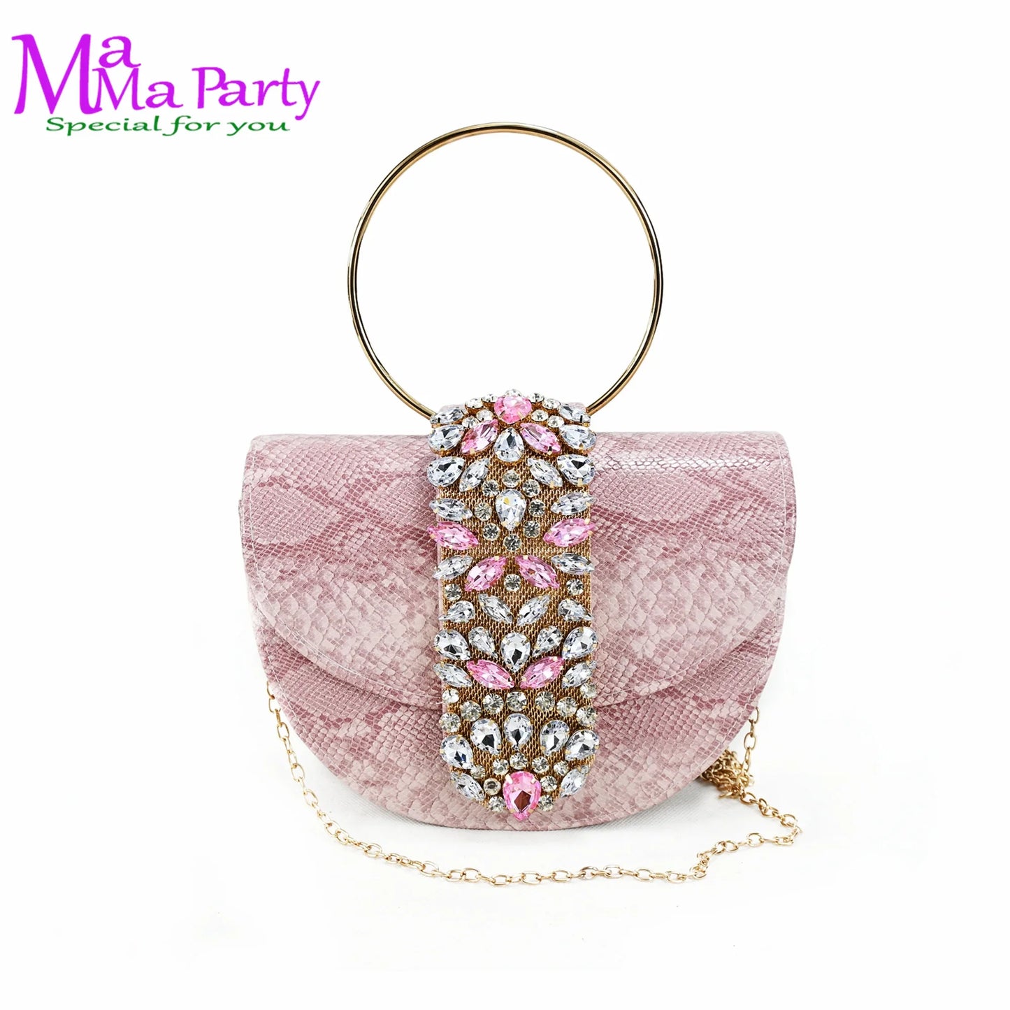 Stylish women's mid heel pumps in vibrant yellow, featuring a fashionable buckle strap and sparkling rhinestone embellishments.