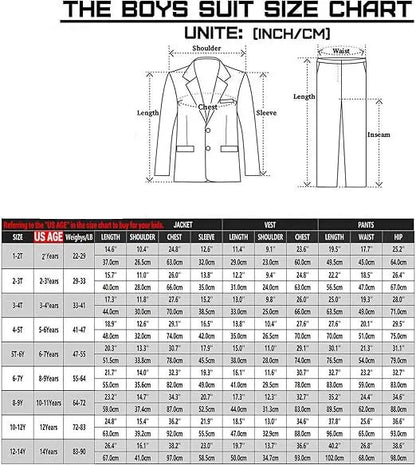 Premium boys baptism photography suit ensemble featuring a flattering V-neck collar and single-breasted design, aged 7-13, ideal for special occasions.