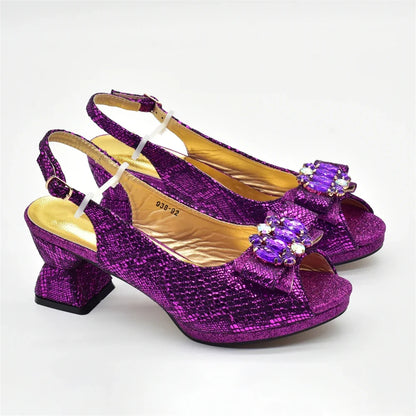 Chic Blue High Heels with Crystal Accents, designed for stylish women who appreciate luxury fashion.