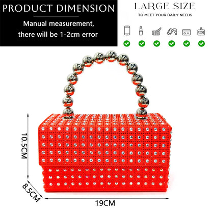 Matching yellow rhinestone handbag from Venus Chan, designed for women, perfect for formal events and parties.