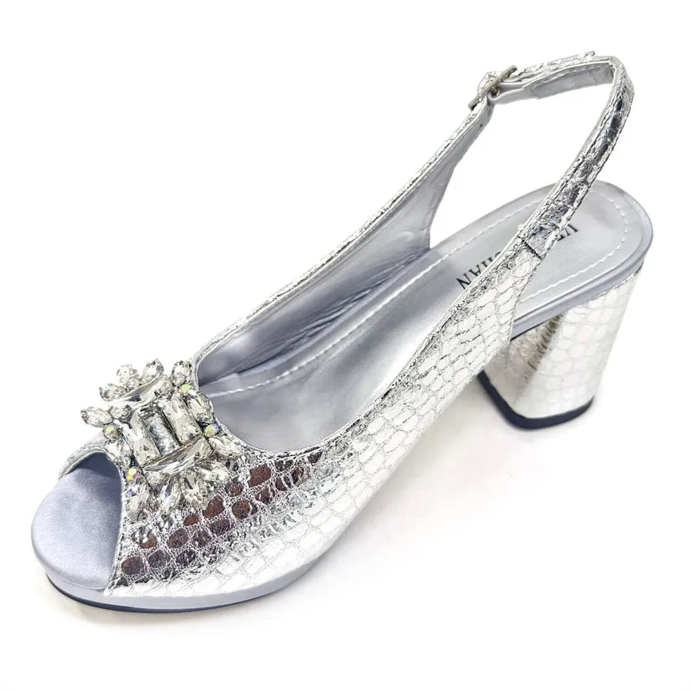 High Fashion Spike Heels with Crystal Accents, Ideal for Women Aged 18-45 - Summer and Autumn Collections.