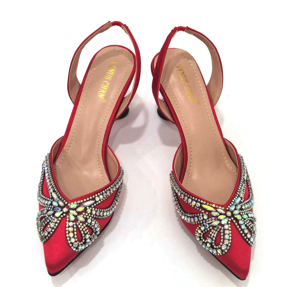 Sophisticated lifestyle image of women’s yellow pointed toe high heel sandals and matching bag set, highlighting elegance.