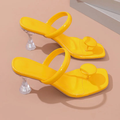 Exquisite ankle buckle strap sandals for women, showcasing a refined high heel design, crafted from luxurious PU material.