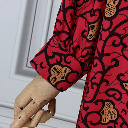 Chic image of a woman wearing a stunning ankle-length Bohemian Maxi Dress, perfect for parties and beach outings.