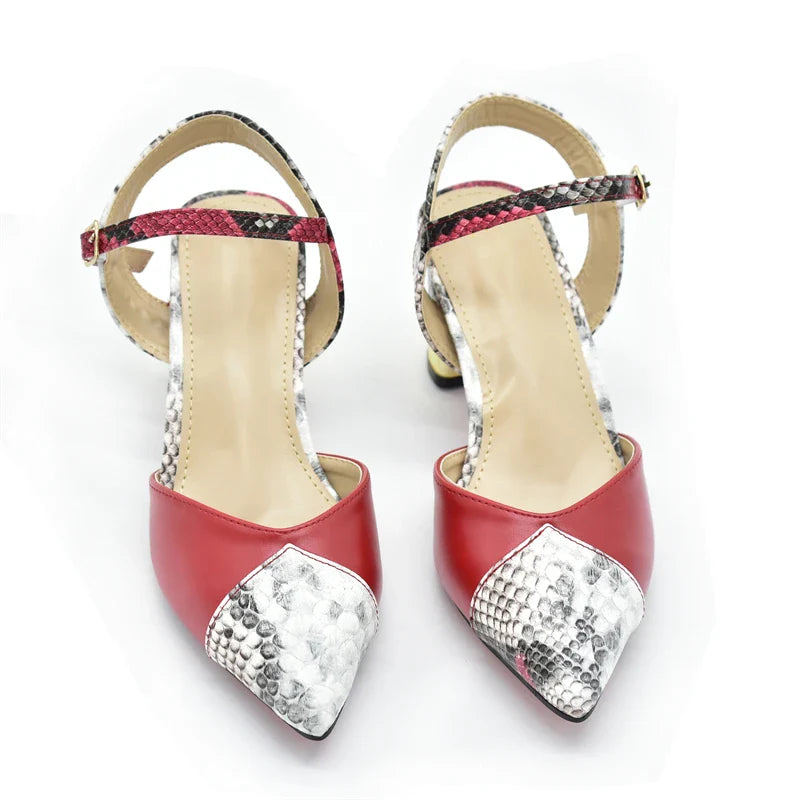 Artisan-crafted elegant Italian women's shoes and bag set, featuring stunning rhinestone embellishments for a sophisticated look.