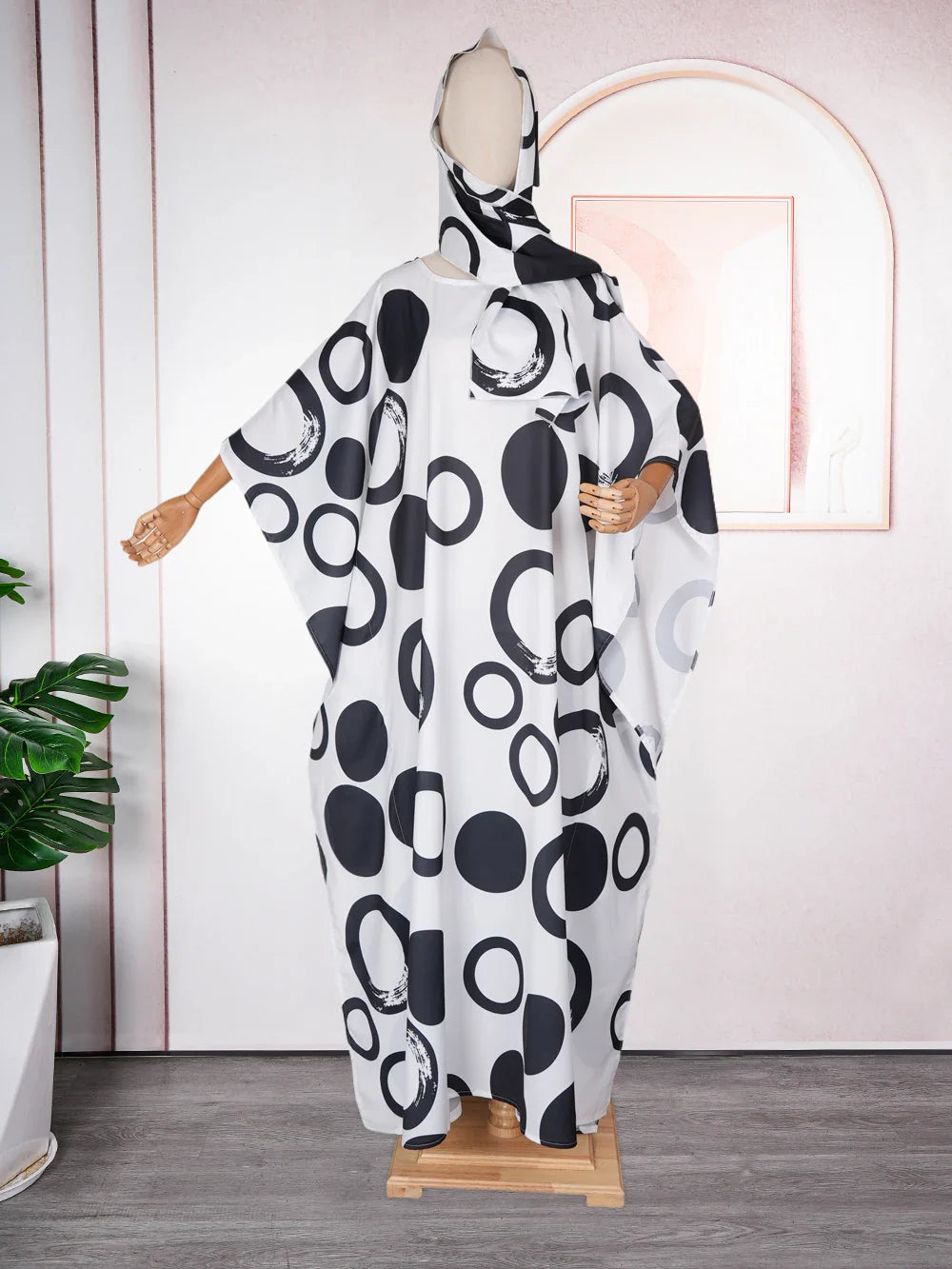 Close-up view of a luxury chiffon abaya for women, highlighting the rich texture and elegant design. Ideal for traditional festivals and special occasions, this adult-sized garment offers timeless style and comfort.