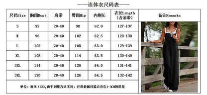 Luxurious Women's Plus Size Solid Jumpsuit, Tailored for Comfort and Style, Perfect for Spring/Summer Wear with a Loose, Flattering Cut.