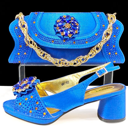 Elegant Queena Yan peep-toe heels adorned with sparkling rhinestones, perfect for upscale parties and special occasions.