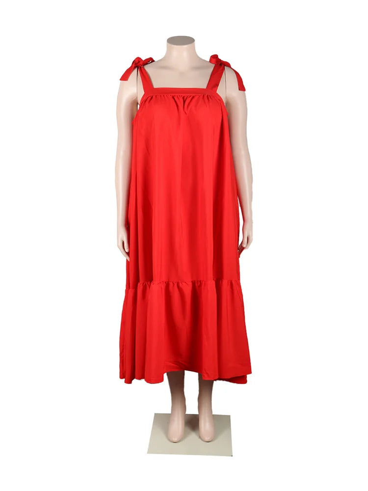 Sophisticated Wmstar Plus Size Maxi Dress showcasing a vibrant green hue, ideal for summer events and stylish outings.