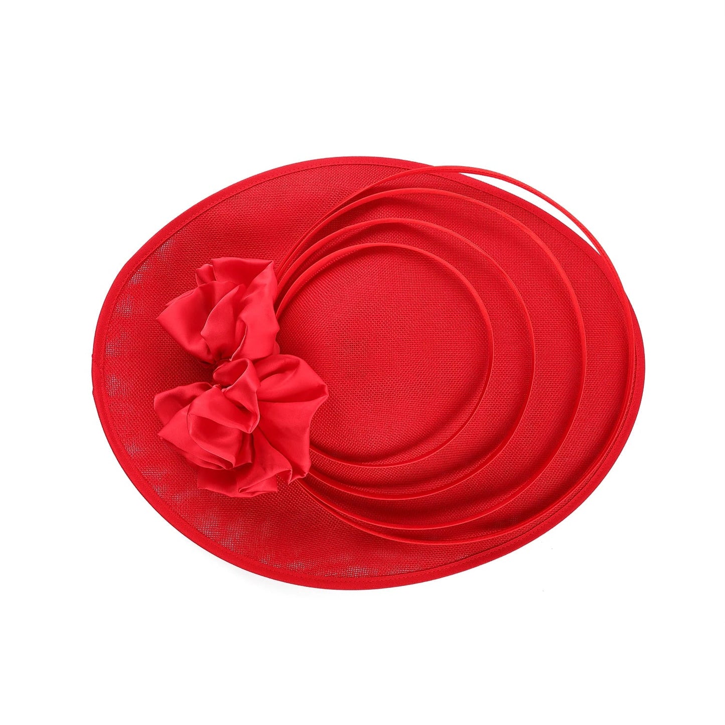 Stunning sinamay fascinator featuring intricate detailing, an essential women's accessory for special events and party attire, designed for both style and comfort.