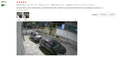 High-performance 8MP IP camera showcasing 130° viewing angle, optimised for superior home security and sophisticated outdoor surveillance.