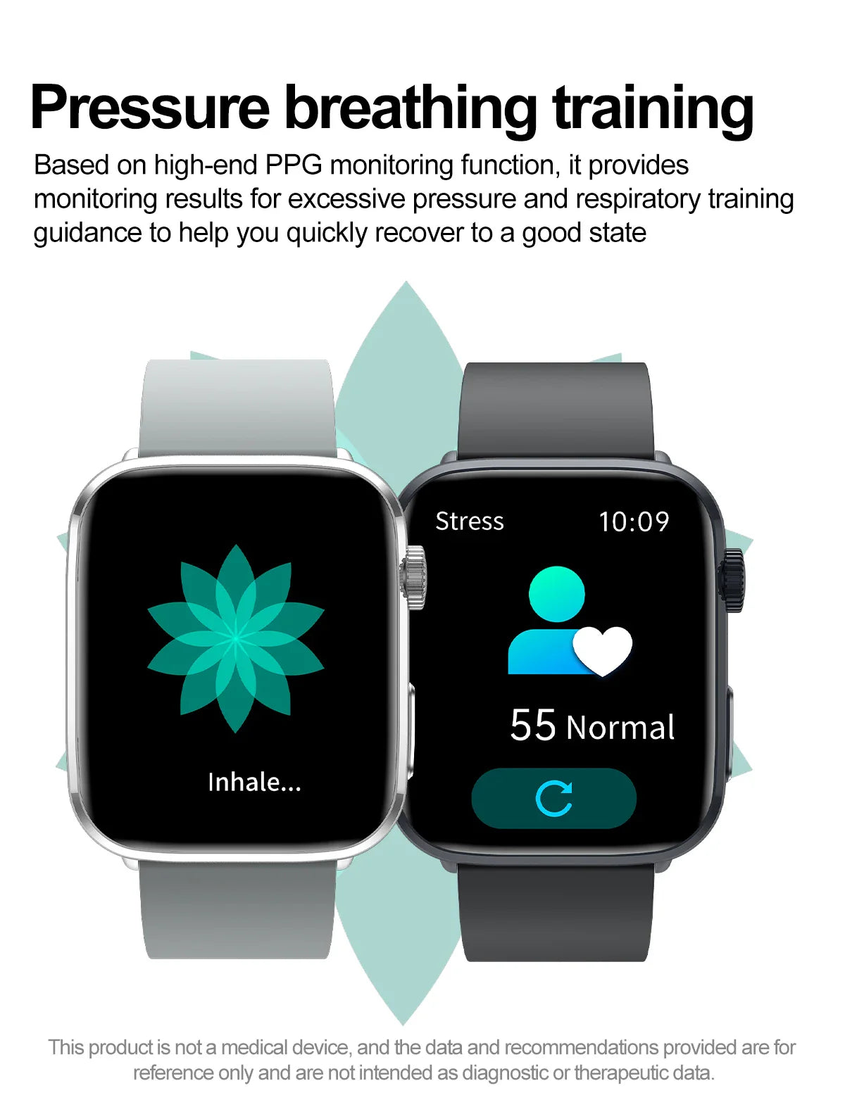 Premium women's fitness smartwatch showcasing comprehensive health metrics including blood oxygen and body temperature tracking.