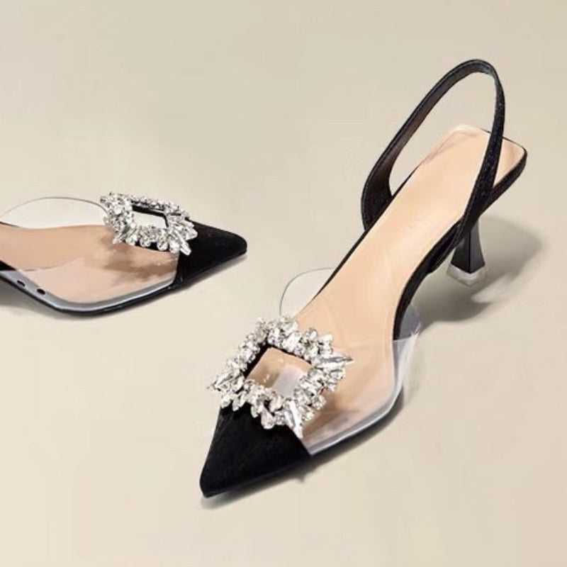 BCEBYL Women's stylish high heel pumps with slip-on design, perfect for high-class occasions and elegant parties.