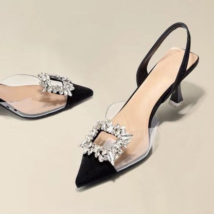 BCEBYL Women's stylish high heel pumps with slip-on design, perfect for high-class occasions and elegant parties.