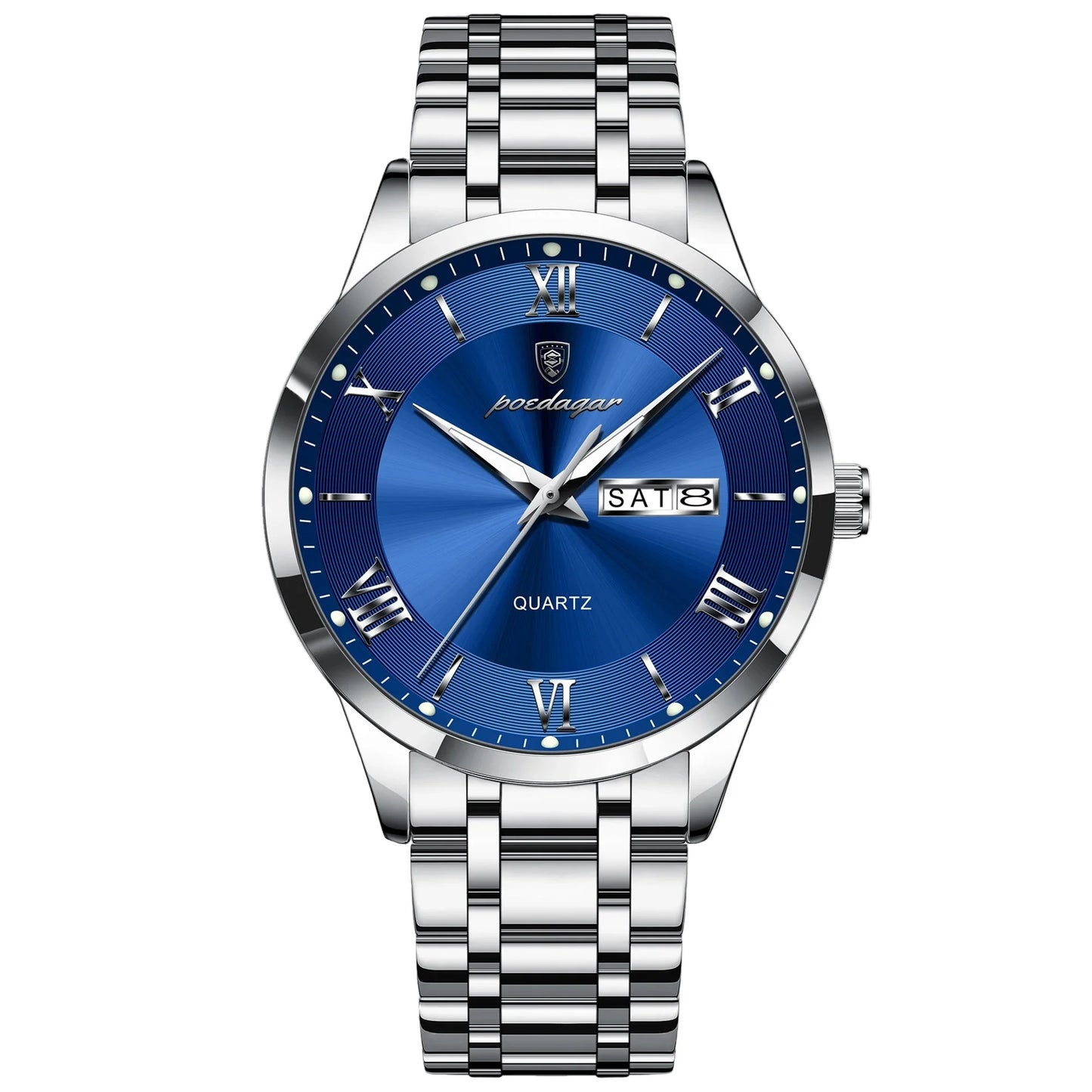 Elegant quartz wristwatch for men featuring a durable Hardlex glass and waterproof design, designed for style and functionality.