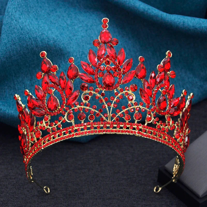 Elegant lime green crystal tiara showcasing a vintage design, ideal for brides and party wear, crafted from high-quality zinc alloy.