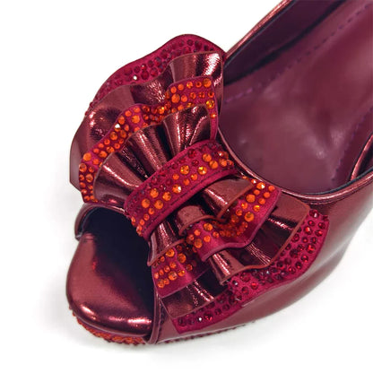 Luxurious Venus Chan Open Toe Diamond Pumps in Elegant Green, showcasing the exquisite design and high-quality materials, ideal for special occasions and parties.