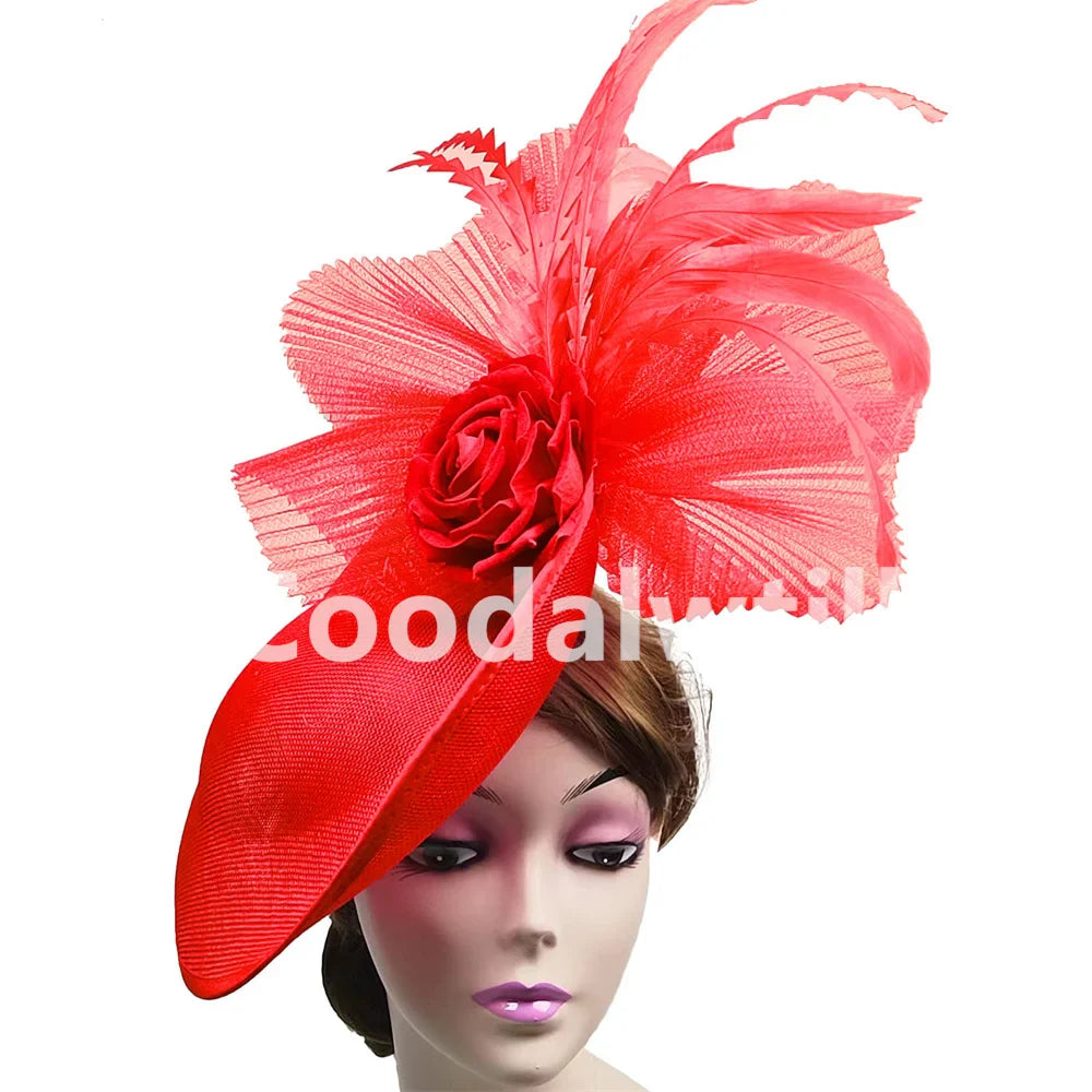 Stunning women's fascinator hat showcasing refined craftsmanship, ideal for upscale weddings and garden parties.