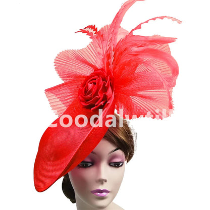 Stunning women's fascinator hat showcasing refined craftsmanship, ideal for upscale weddings and garden parties.