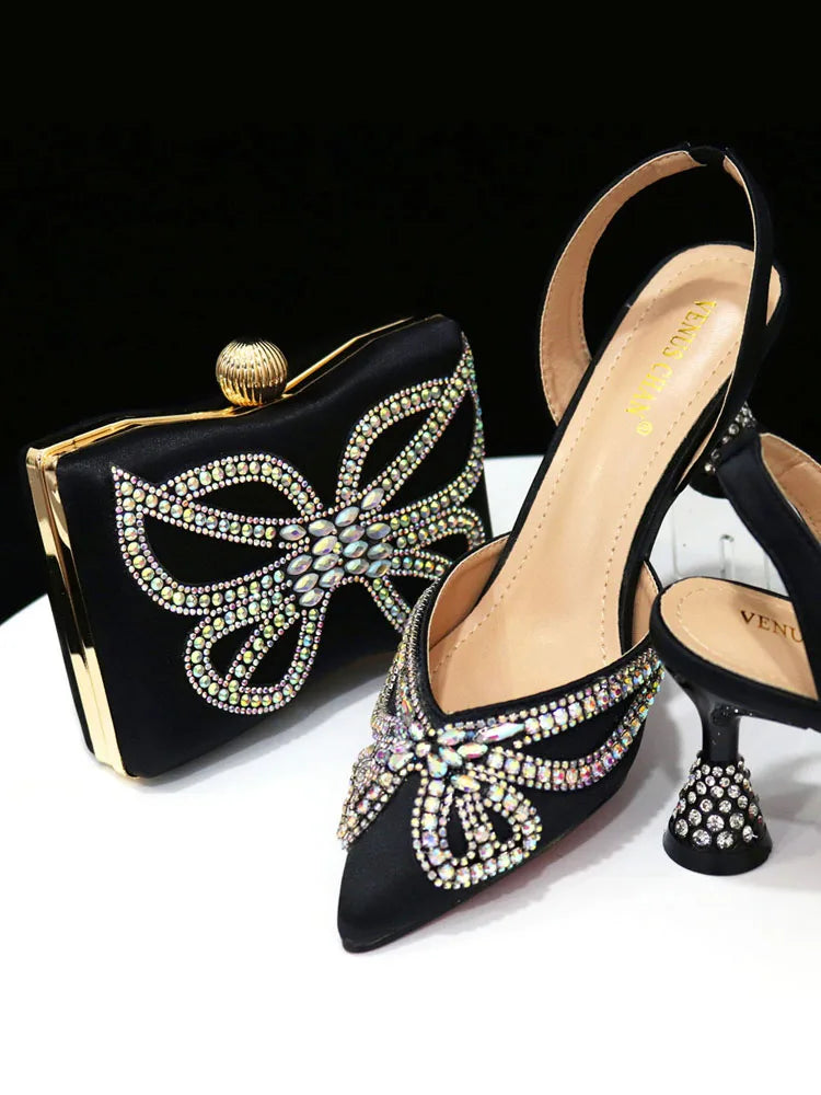 Luxurious Venus Chan yellow high heel sandals featuring a classy bowknot design, perfect for elegant occasions.