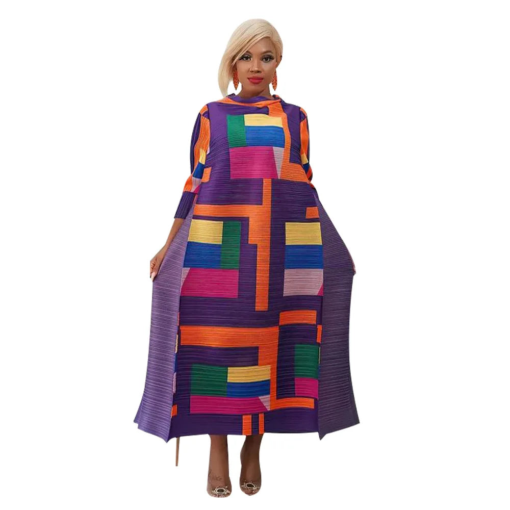 Fashion-forward long Dashiki dress in multiple colours, designed for women who appreciate comfort and style in plus size clothing.