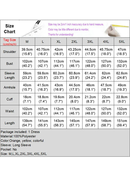 Close-up view of intricate colourful prints on VONDA Plus Size Bohemian Maxi Dress showcasing loose fit and stylish lantern sleeves.