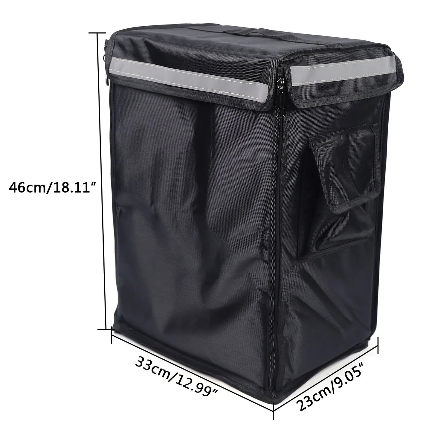 Elegant 42L Waterproof Oxford Cloth Pizza Delivery Backpack, perfect for upscale picnics and convenient storage, showcasing a foldable and easy assembly design.