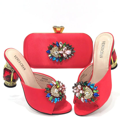 Chic yellow shoe and bag set displayed elegantly, ideal for formal events and sophistication in fashion.