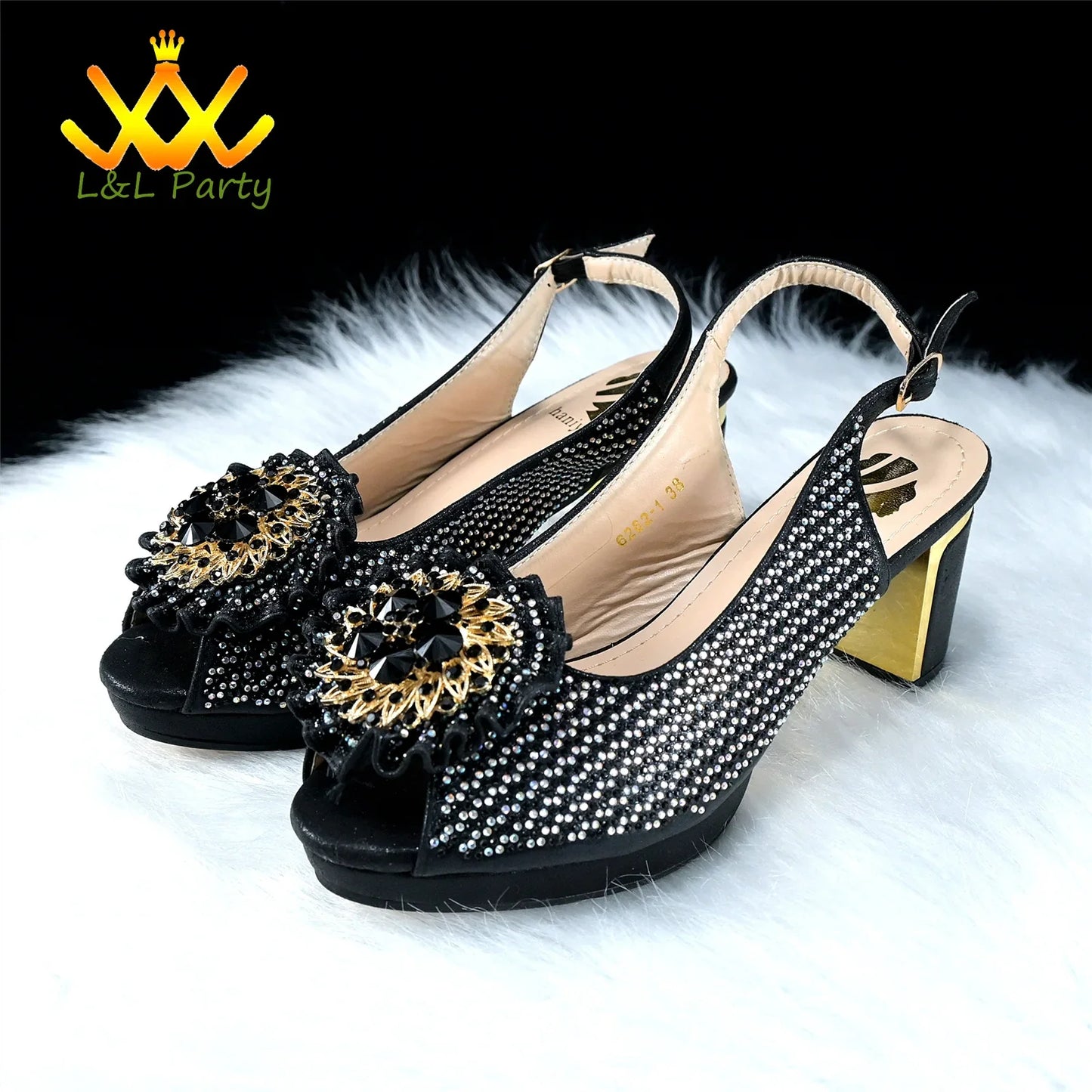 Complete wedding outfit featuring elegant green platform sandals and matching handbag, exuding luxury and sophistication for special occasions.