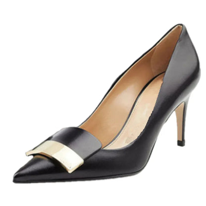 Exquisite women's pointed toe pumps with thin heels, designed for sophistication and elegance at social events.