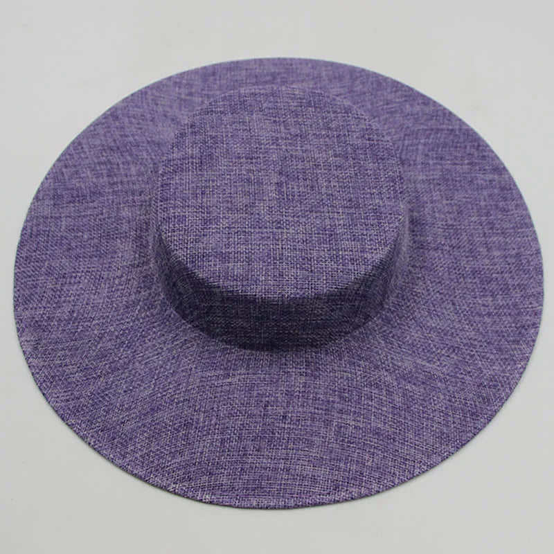 Sophisticated sinamay fascinator hat in pristine white, ideal for formal events and DIY hair accessory projects, embodying elegance and timeless fashion.