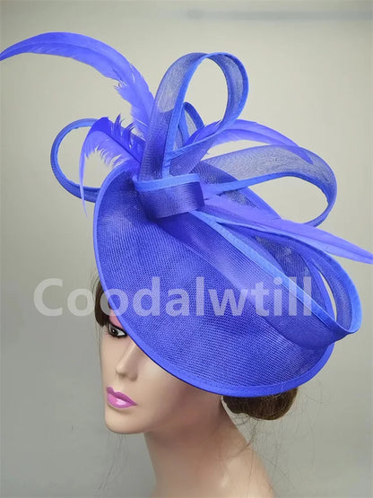 Trendy solid grey fascinator for women, designed to make a fashion statement at high-profile events, made from premium materials.