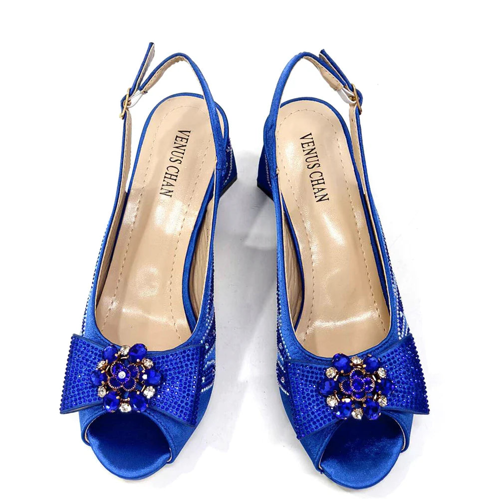 Stylish side view of Venus Chan Purple High Heels, showcasing their super high spike heels and comfortable fit, perfect for elevating any elegant outfit.