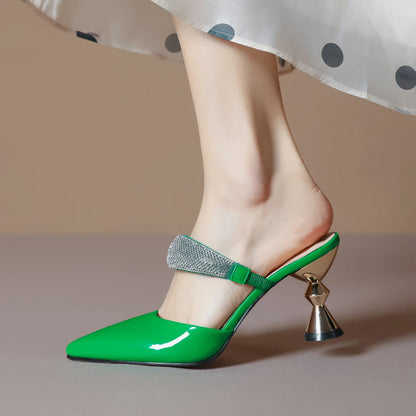 Sophisticated high heel sandals for women, crafted with premium materials and sparkling crystals for a glamorous summer look.