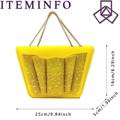 Close-up view of elegant yellow fish beaked toe cap heels, featuring a unique design perfect for formal events.