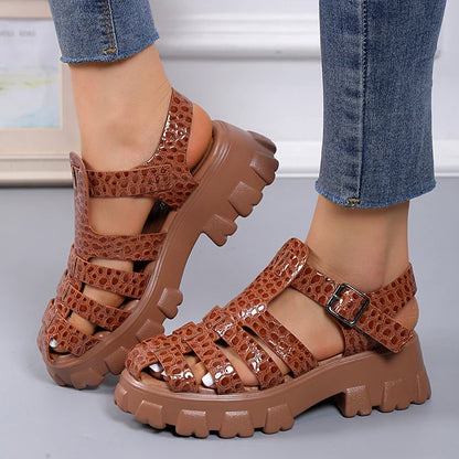Elegant gladiator sandals for women showcasing a luxurious cross-tied design in a sophisticated peep toe style.