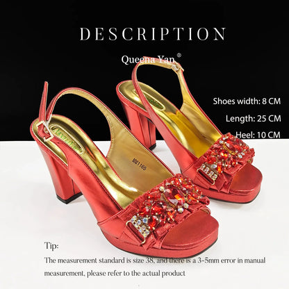 Elegant matched bag set featuring luxurious gold finish and rhinestones, perfect accompaniment for high heels at upscale events.