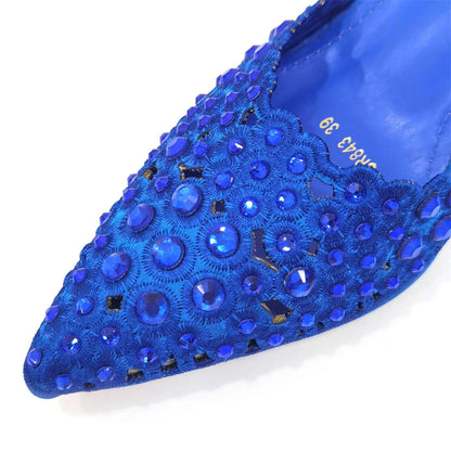 Venus Chan high heel party shoes for women adorned with luxurious gold rhinestones, perfect for upscale events.