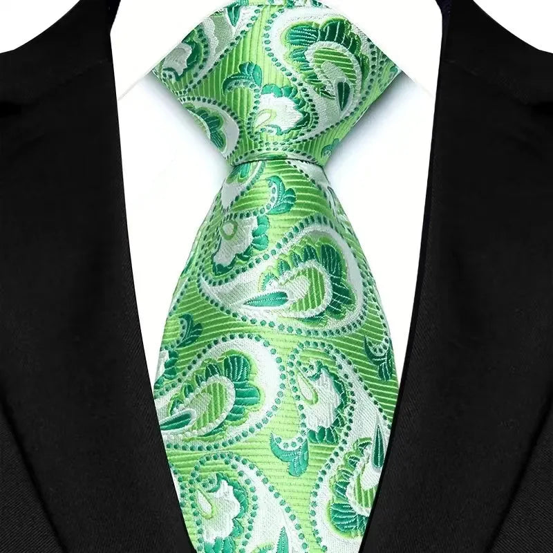 Fashion-forward jacquard neck tie featuring intricate patterns, designed for discerning gentlemen seeking quality and style.