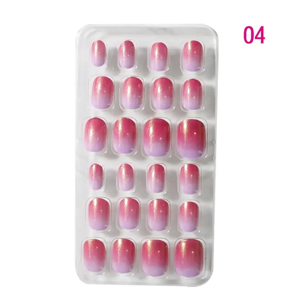 Beautifully crafted acrylic false nails in a vibrant candy flower theme, designed specifically for girls.