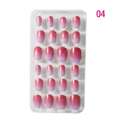 Beautifully crafted acrylic false nails in a vibrant candy flower theme, designed specifically for girls.