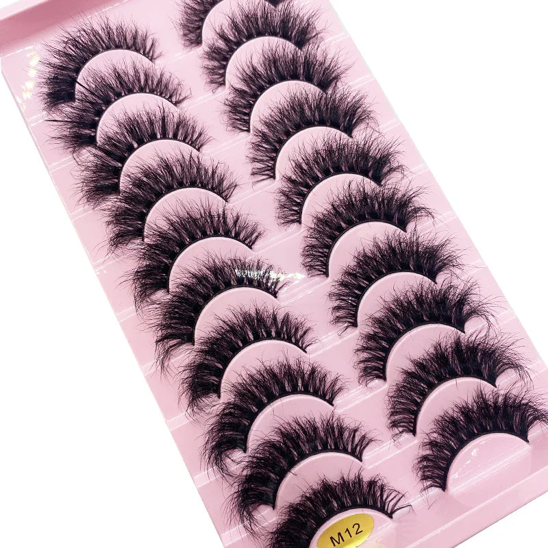 Elegant 3D Faux Mink Lashes - Premium quality, soft, and thick strip lashes designed for stunning eye makeup.