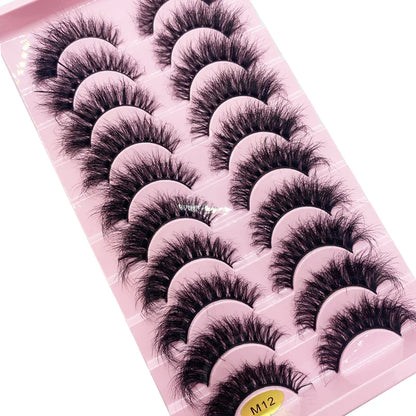 Elegant 3D Faux Mink Lashes - Premium quality, soft, and thick strip lashes designed for stunning eye makeup.