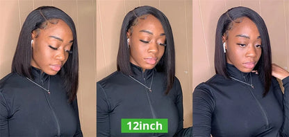 Versatile 13x4 Frontal Lace Bob Wig styled to perfection, demonstrating its adaptability for various looks, from sleek straight to soft curls.