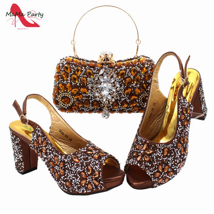 High-heeled crystal sandals for women, showcasing a super high 9 cm heel with exquisite peep-toe design.