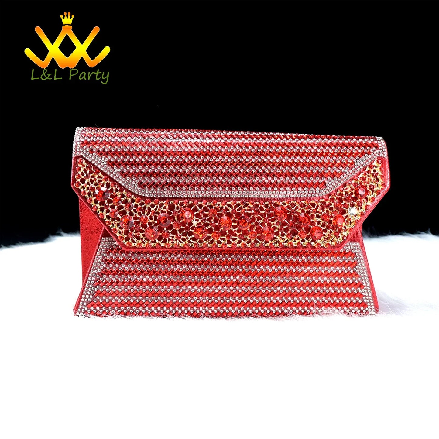 Full display of the elegant green crystal platform sandals and matching bag, ideal for sophisticated women's fashion at weddings or upscale events.