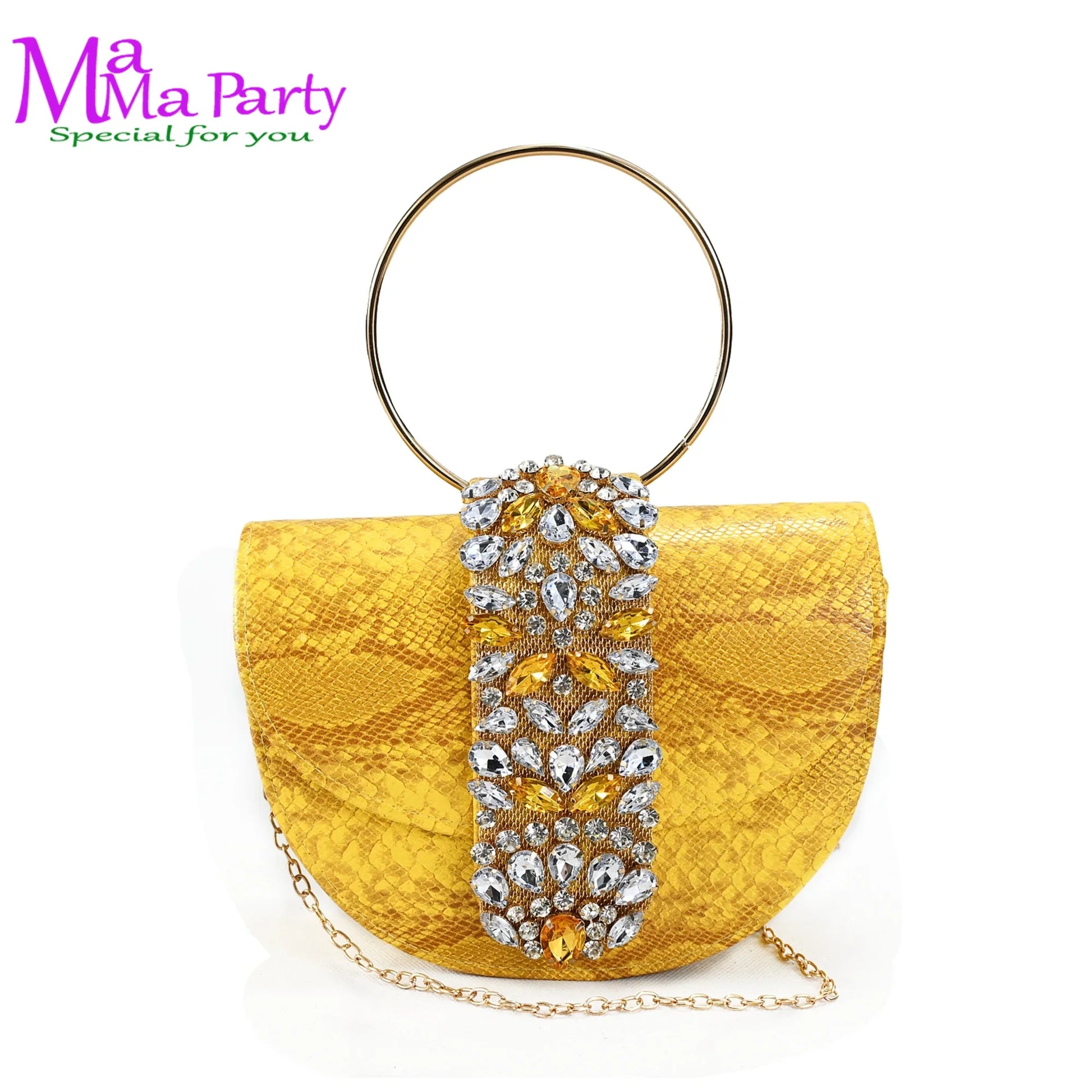 Elegant yellow peep toe pumps for women, adorned with rhinestones, showcasing mid heel comfort and style, perfect for summer occasions.